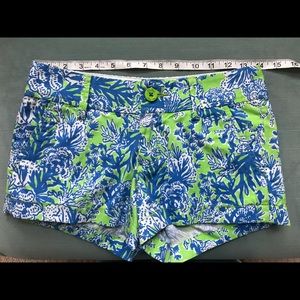Lilly Pulitzer Walsh Shorts Limeade Biggest Fan 00